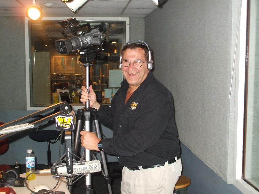 Art Vuolo, "Radio Best Friend," videotaped the entire WNIC Reunion Weekend in 1985. Art is seen here at Chicago's WLS studios in 2008.