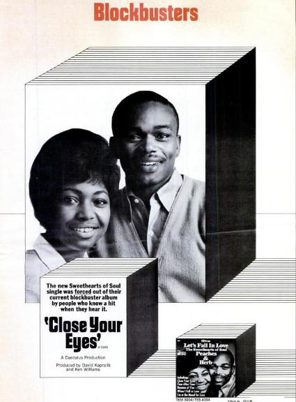 Billboard Ad - Peaches and Herb 1967