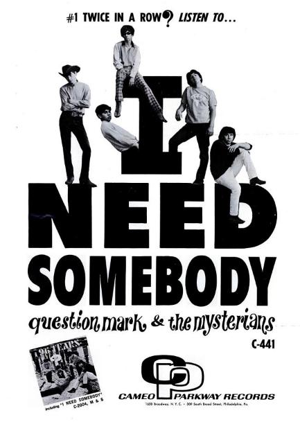 Billboard Ad - Question Mark and The Mysterians 1967