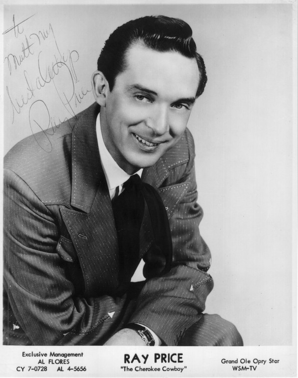 Ray Price, Columbia artist, whose "Crazy Arms" disking won top country honors as the best selling and most played by disk jockeys during last year, according to a recap of The Billboard charts.