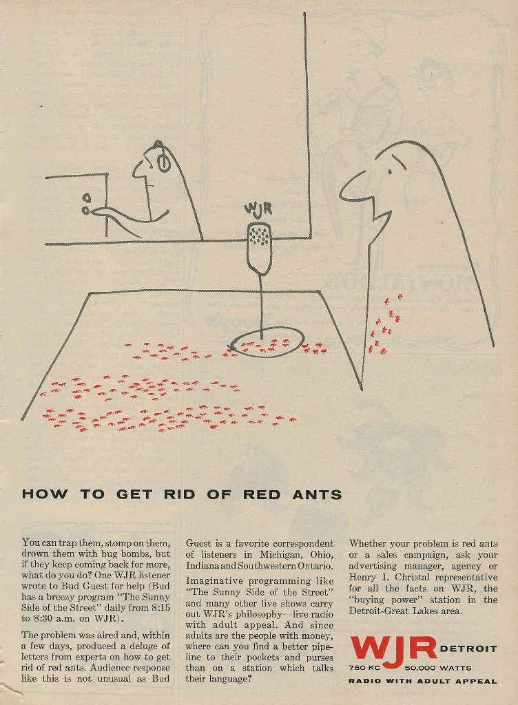 WJR-AM Vintage Radio Ad 1959.