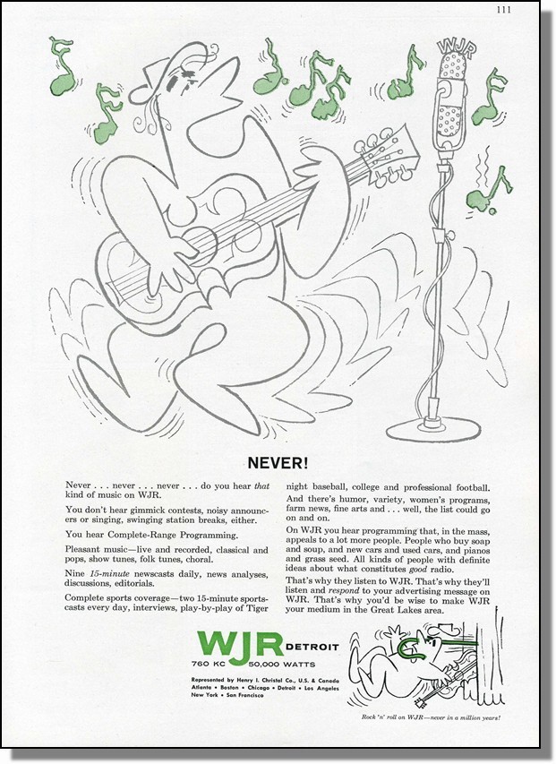 WJR Ad 1962