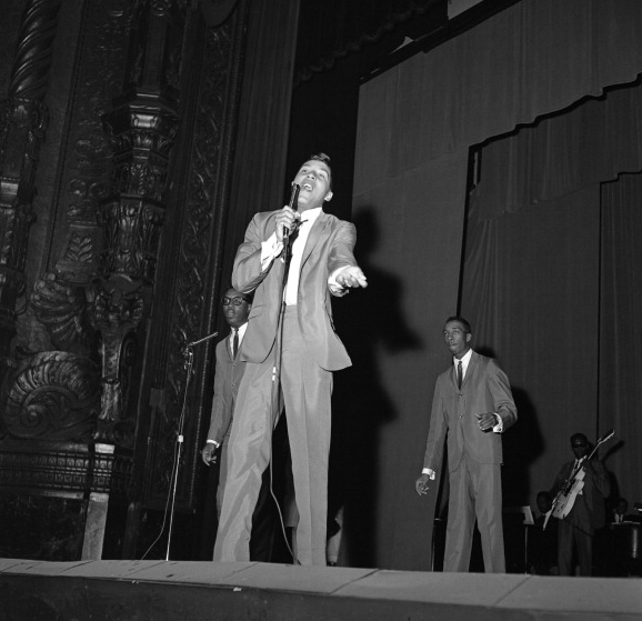 Motor Town Revue flashback: Smokey live on stage at the Detroit Fox Theater in 1963