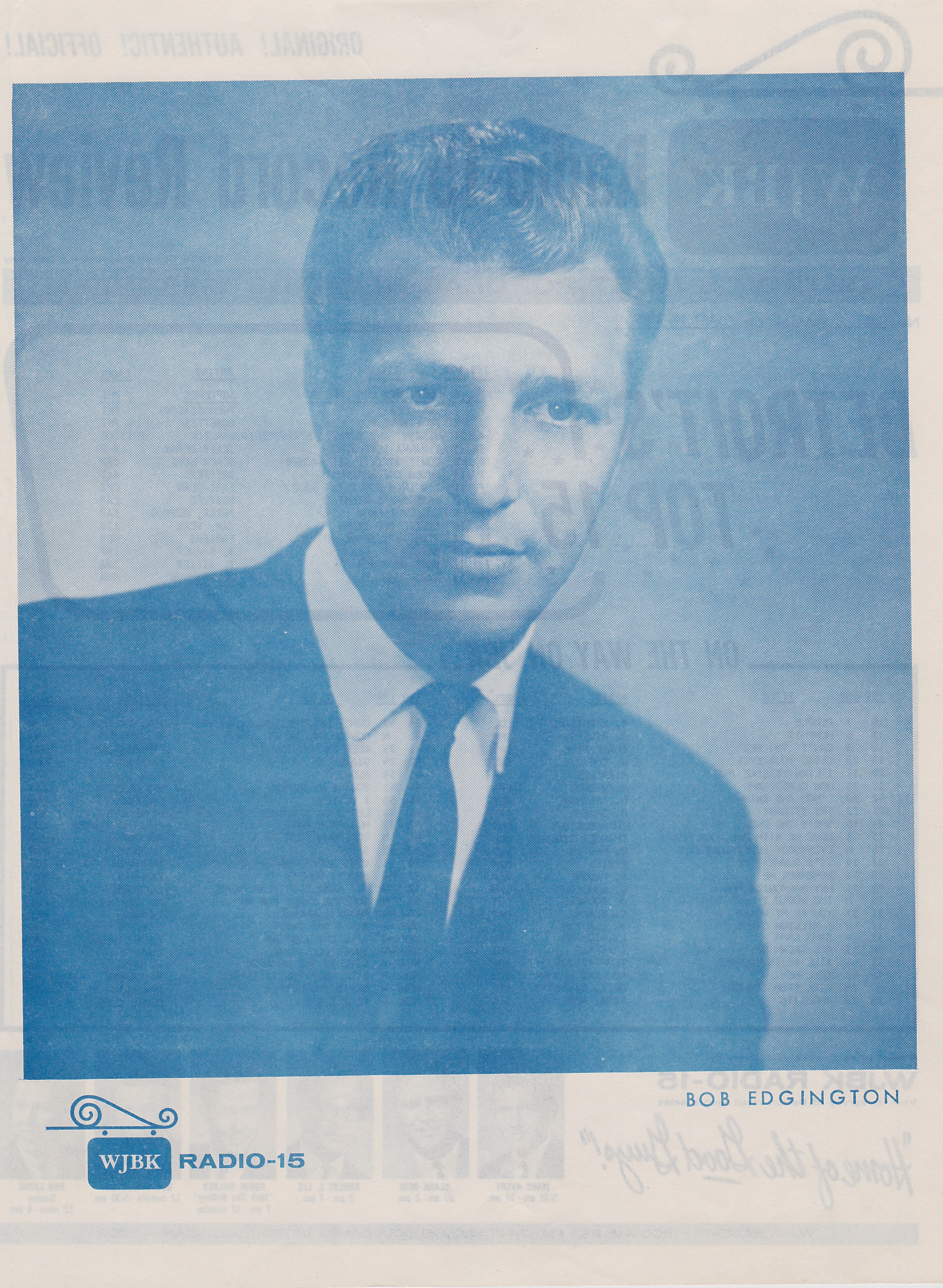 WJBK - BOB EDGINGTON - BACK JULY 10, 1964