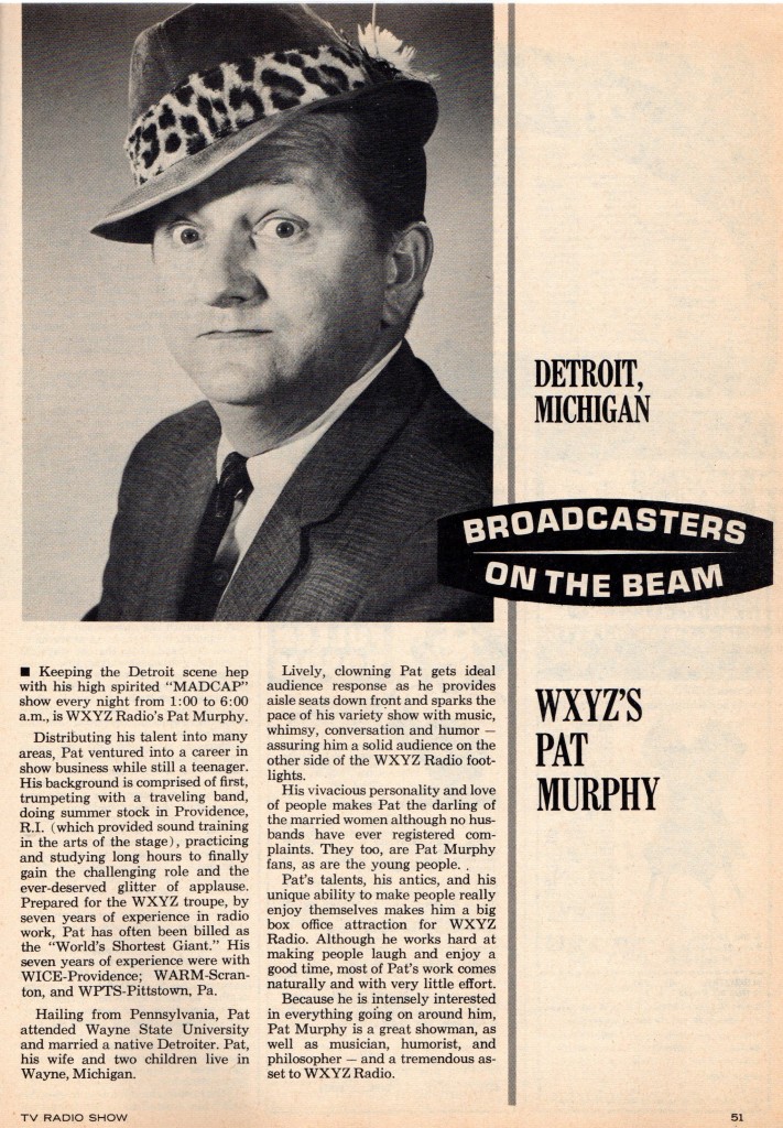 WXYZ's Pat Murphy January, 1967