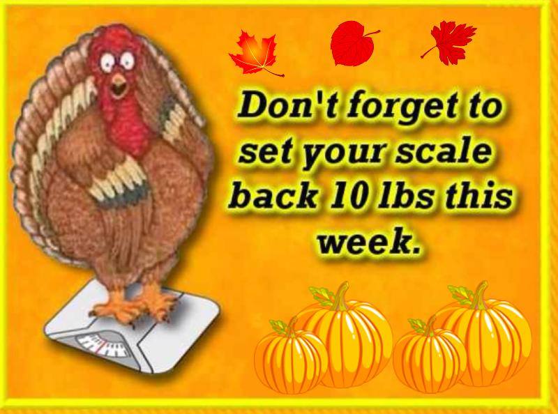 Turkey - set your scale back