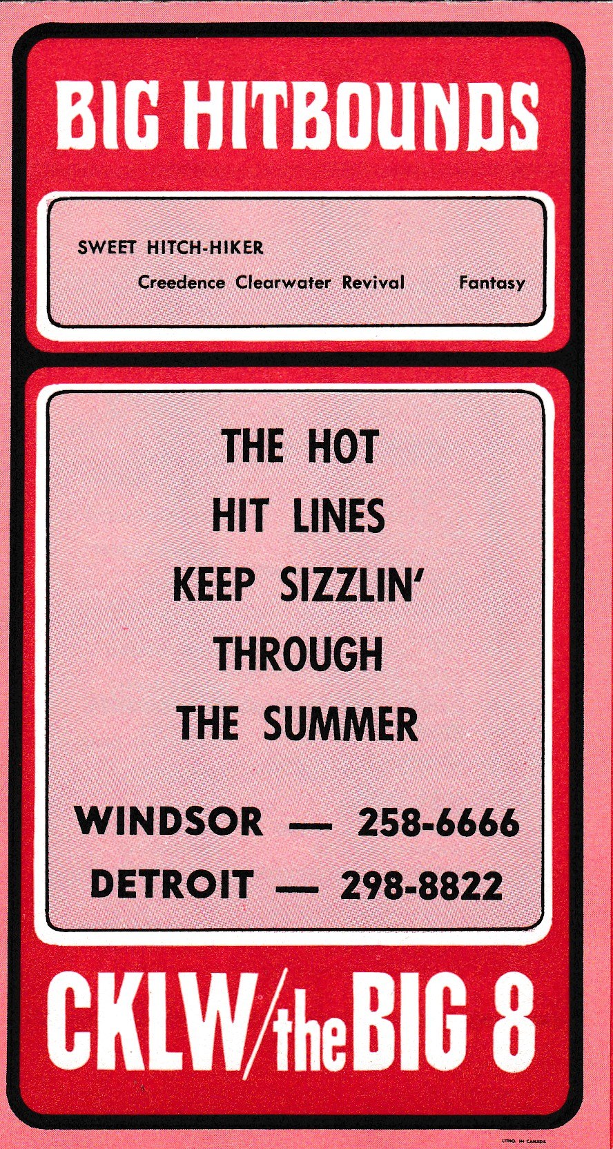 CKLW SURVEY BACK - JULY 5, 1971