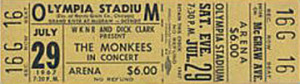 Unused-Monkees-Detroit-Concert-Ticket-1967-Olympia (MCRFB)