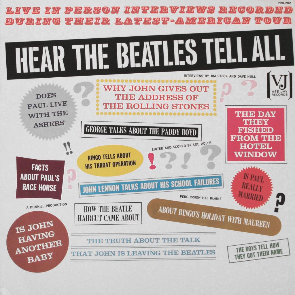 The Beatles Hear The Beatles Tell All Vee-Jay lp ('64)