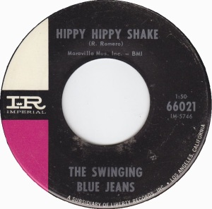 "Hippy Hippy Shake," Swinging Blue Jeans, Imperial (1964). (Click on image for largest view).