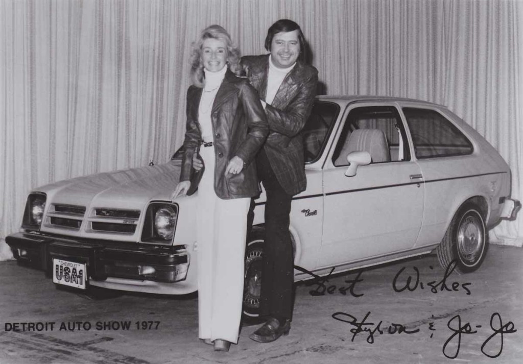 CKLW Jo-Jo Shutty MacGregor and Byron MacGregor. Detroit Auto Show 1977